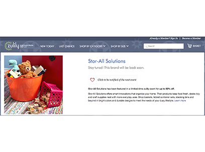 Zulily Press Release